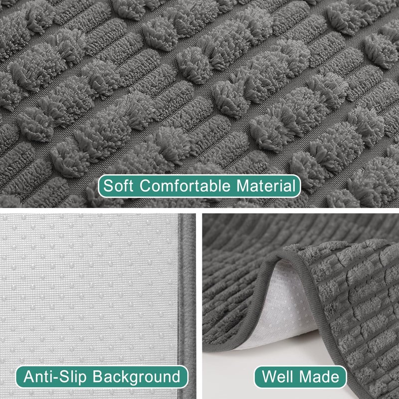 Foxdecor Arm Covers for Chairs  Chair Arm Covers Protectors  Couch Arm Cover Sofa Armrest Cover Armchair Covers  Pack of 2pcs  20x20 Inch Dark Grey - Image 3